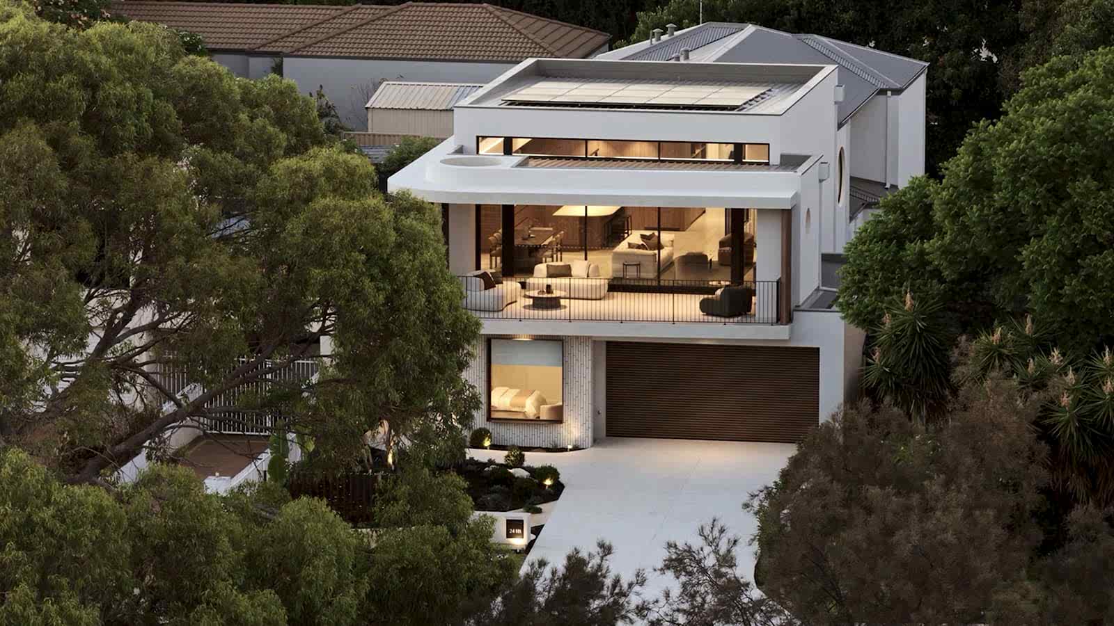 Modern custom home exterior designed and built by Coast Homes in Western Australia